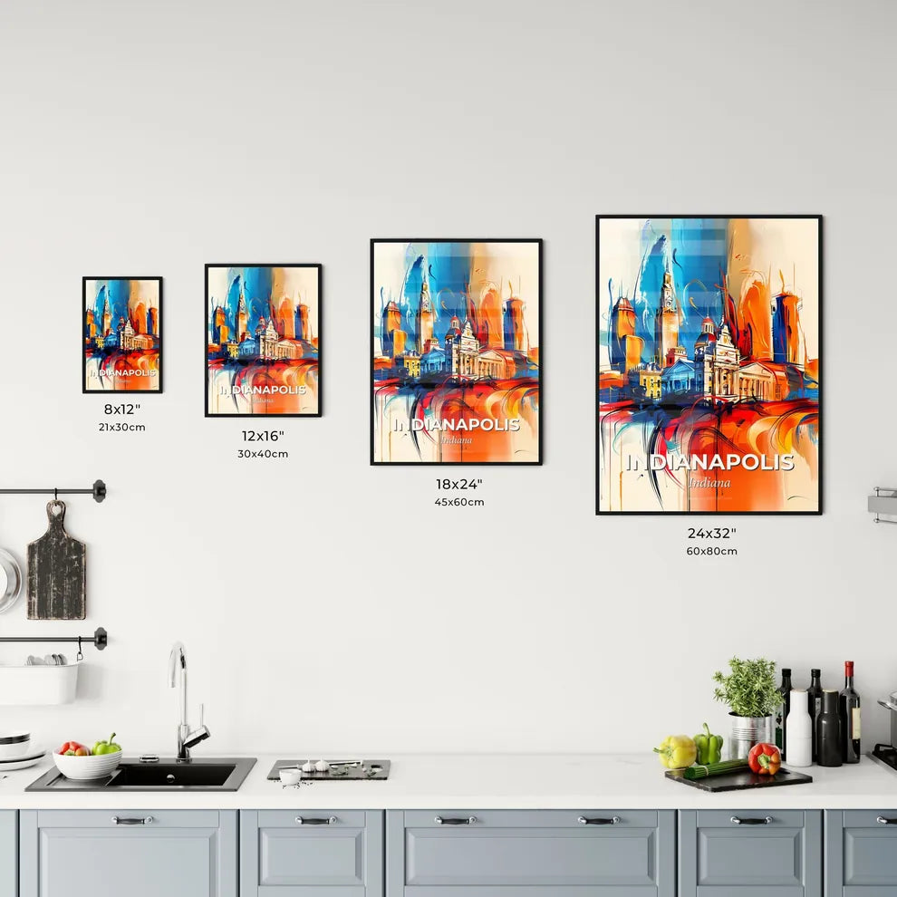 Vibrant Indianapolis, Indiana Kitchen Art