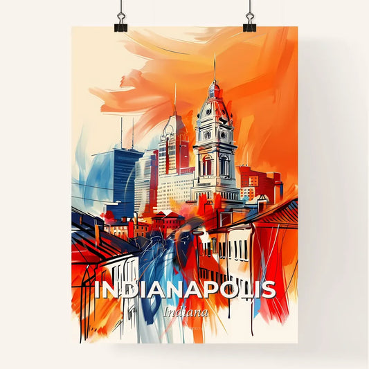 Vibrant Indianapolis, Indiana Poster