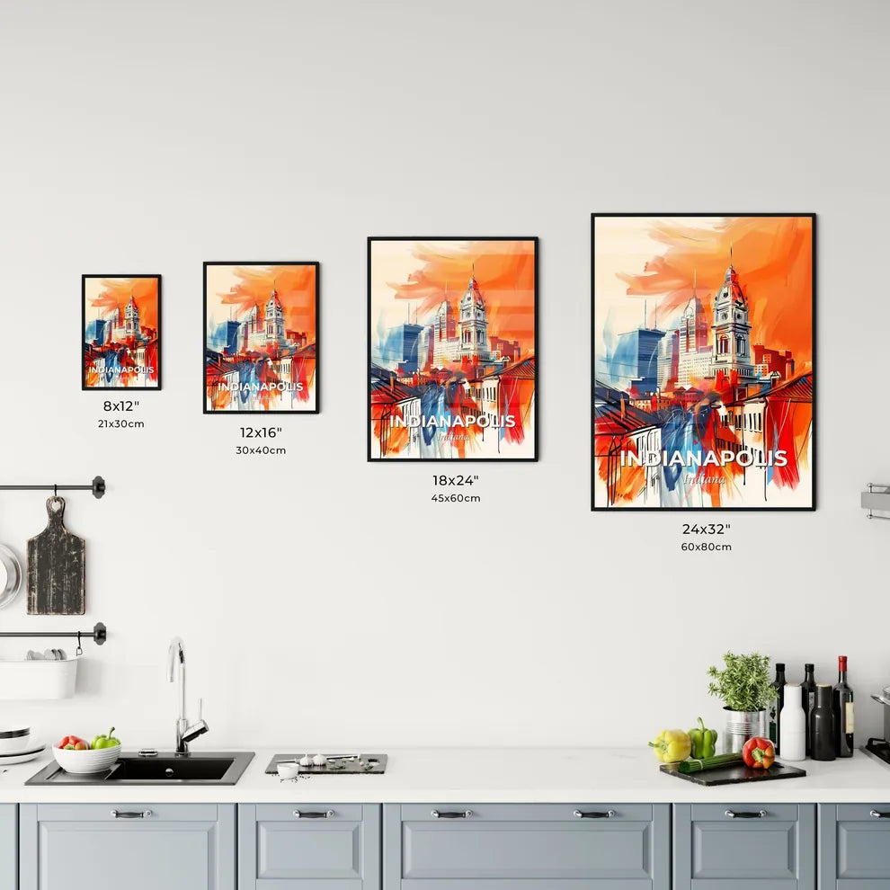 Vibrant Indianapolis, Indiana Kitchen Art