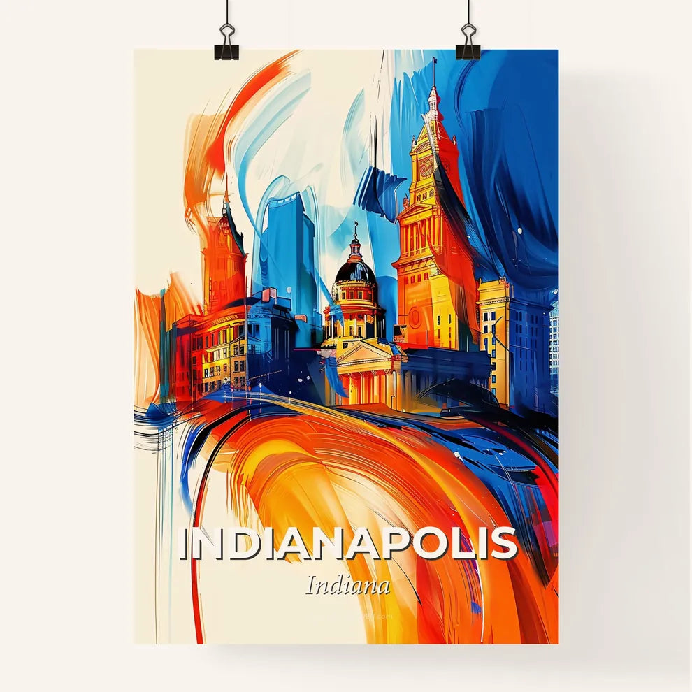 Vibrant Indianapolis, Indiana Poster