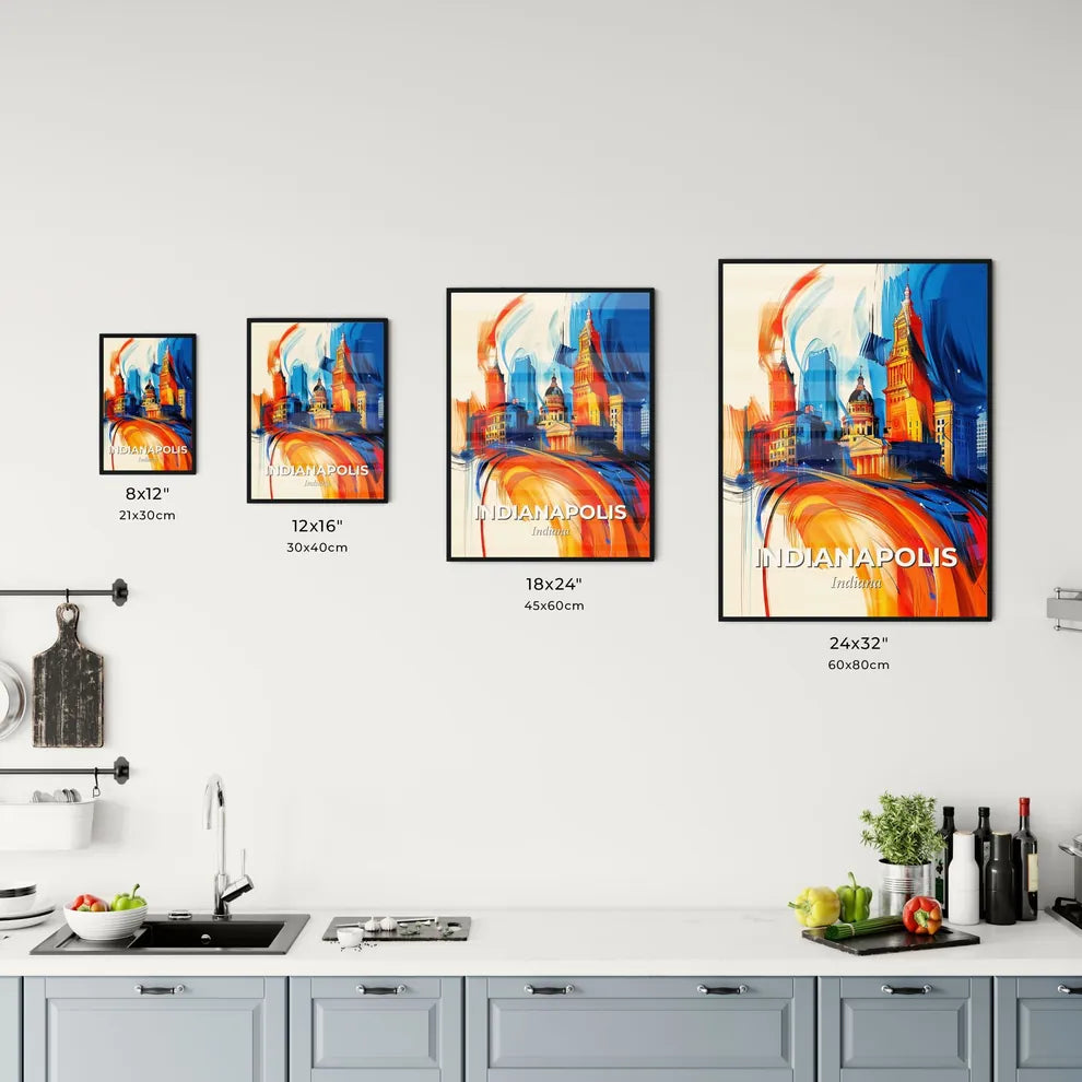 Vibrant Indianapolis, Indiana Kitchen Art
