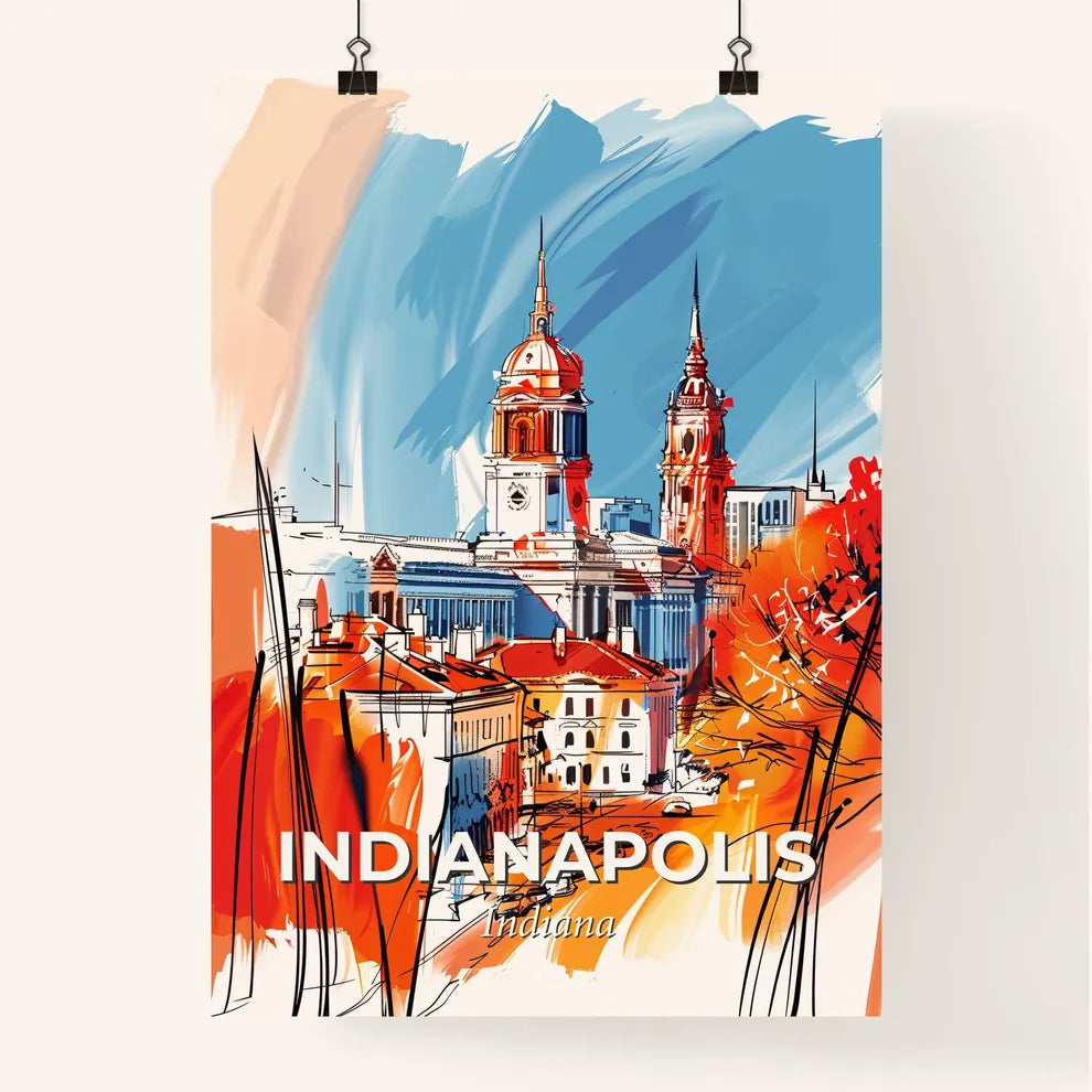 Vibrant Indianapolis, Indiana Poster