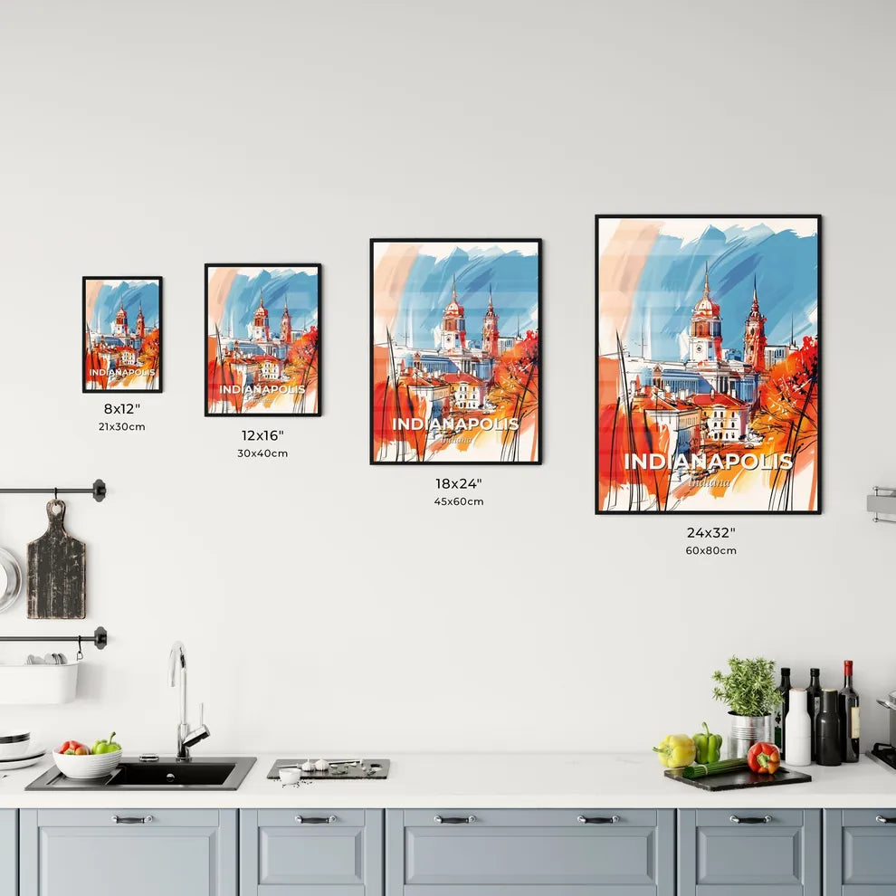 Vibrant Indianapolis, Indiana Kitchen Art