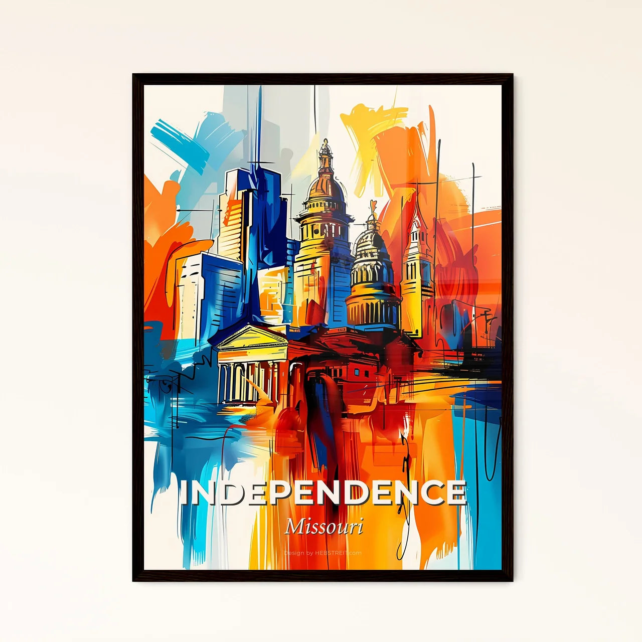 Vibrant Independence, Missouri Art Print