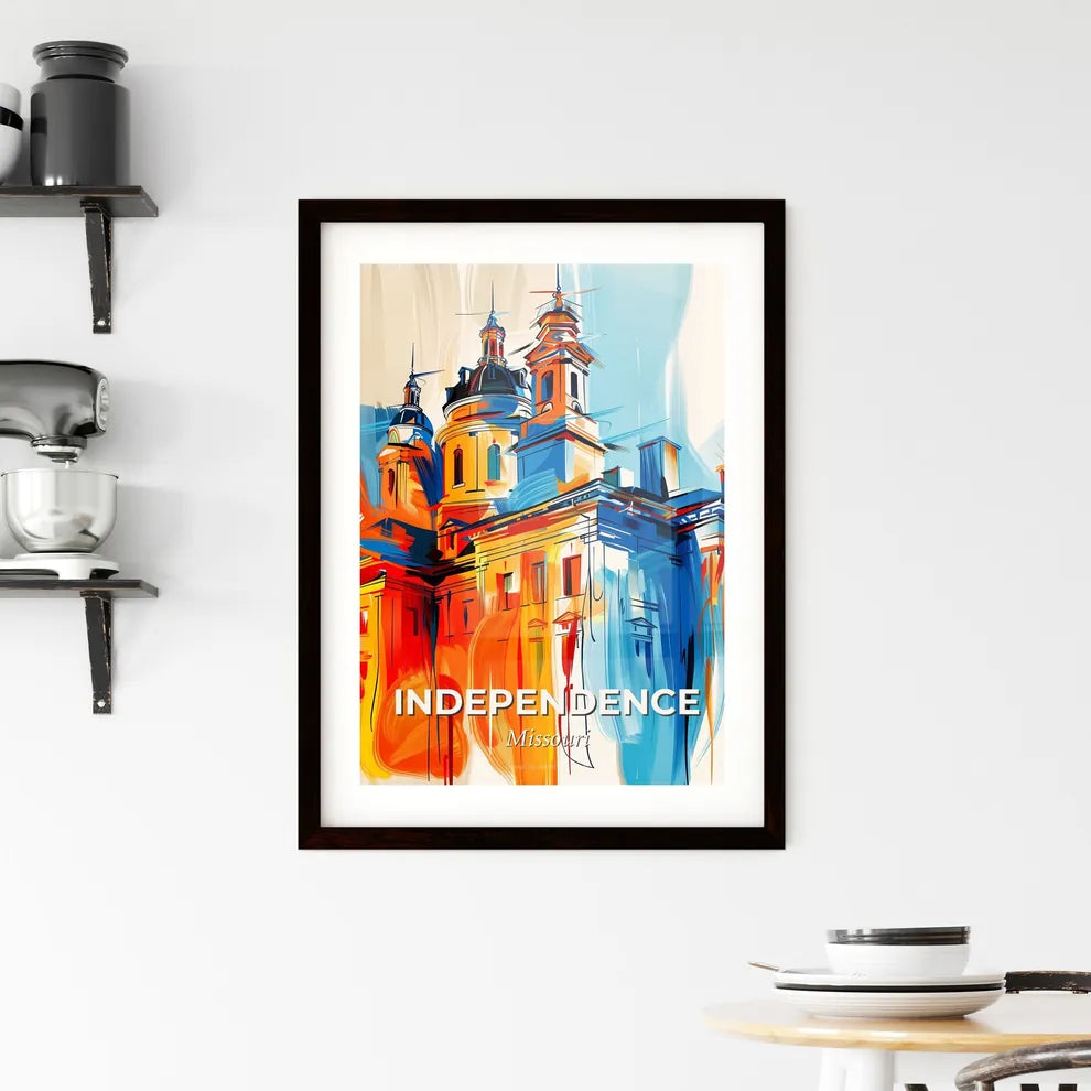 Vibrant Independence, Missouri Framed Print