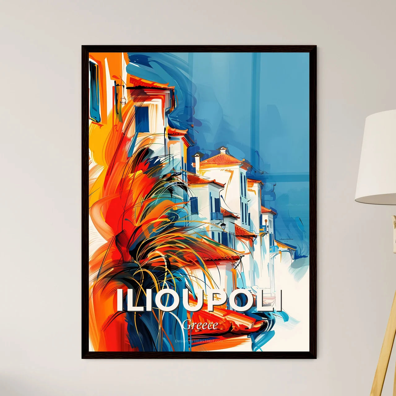 Vibrant Ilioupoli, Greece Art Print