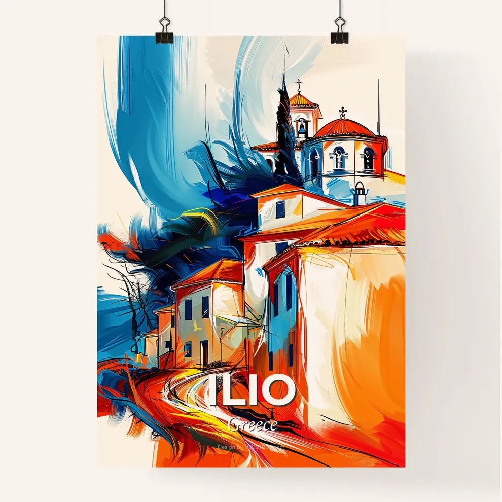 Vibrant Ilio, Greece Poster