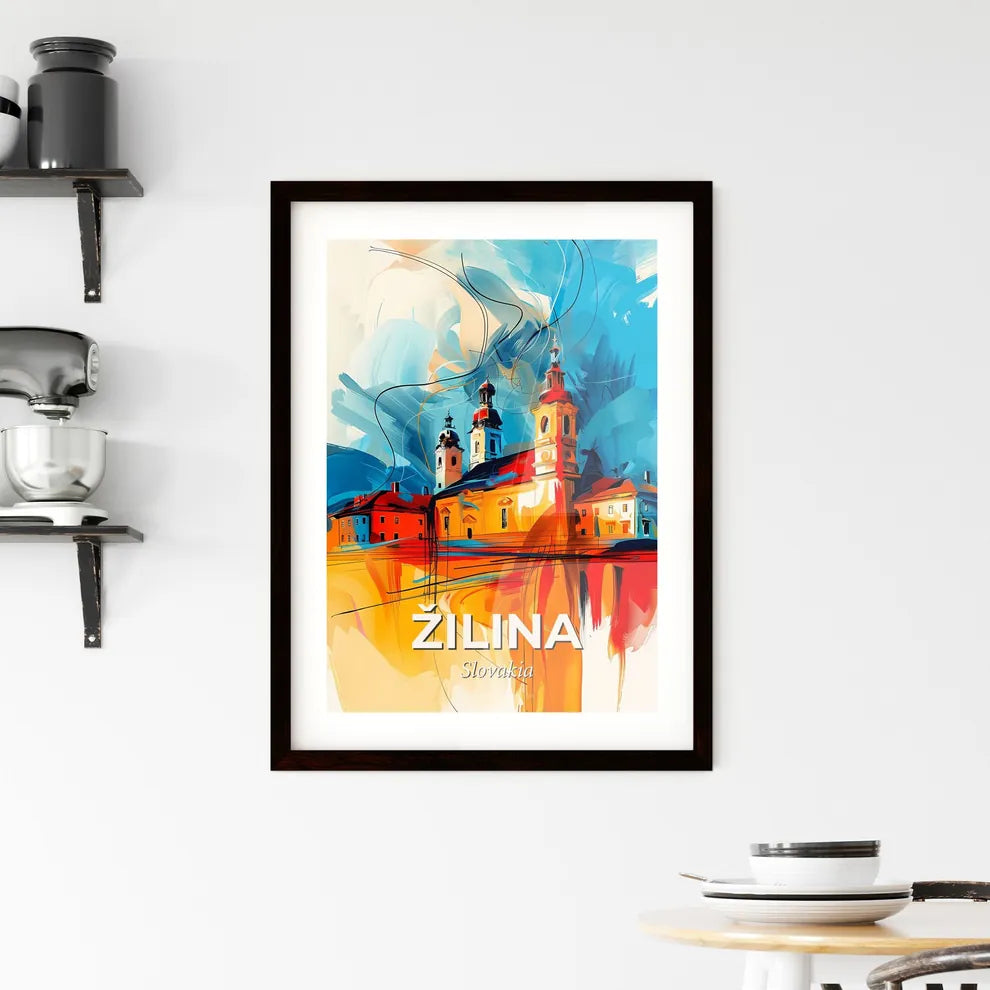 Vibrant Žilina, Slovakia Framed Print