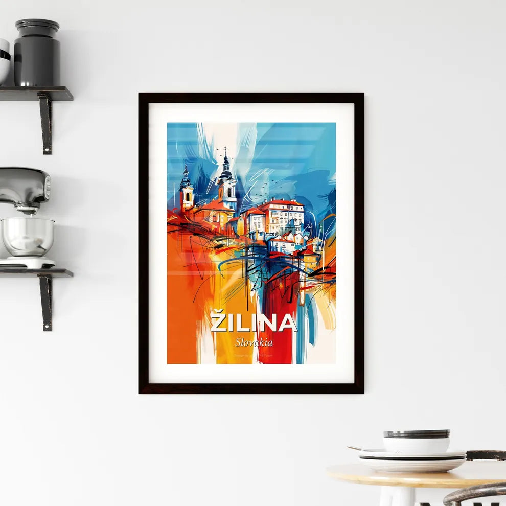 Vibrant Žilina, Slovakia Framed Print