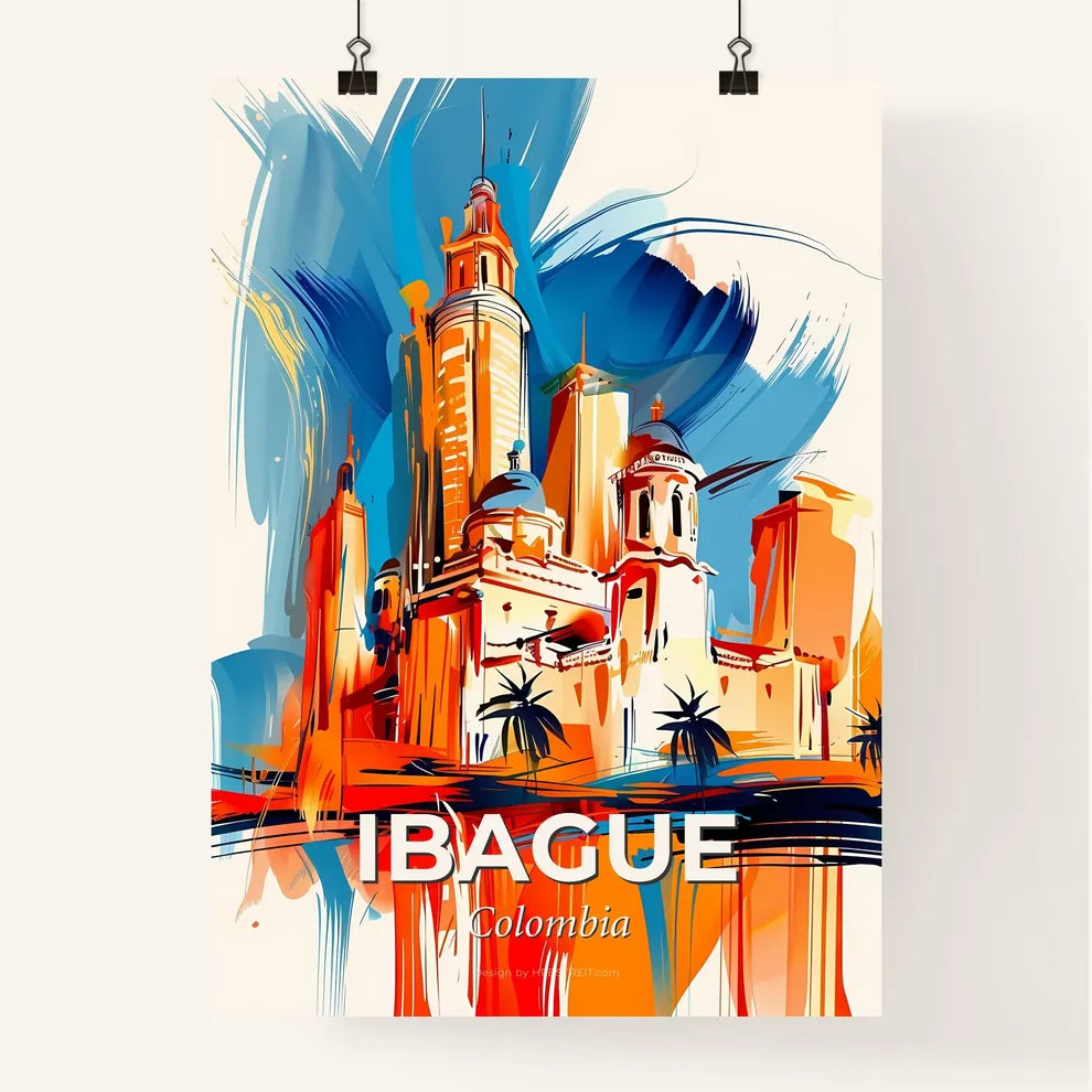 Vibrant Ibague, Colombia Poster