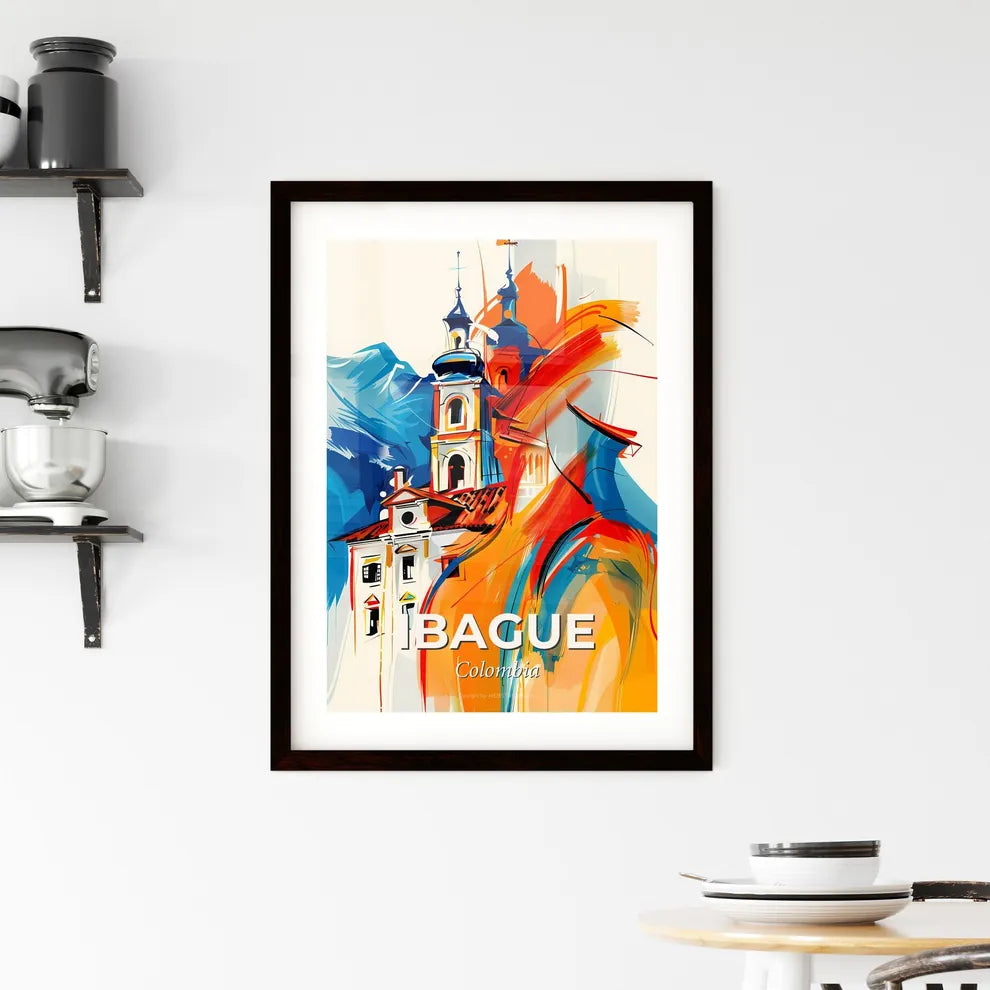 Vibrant Ibague, Colombia Framed Print