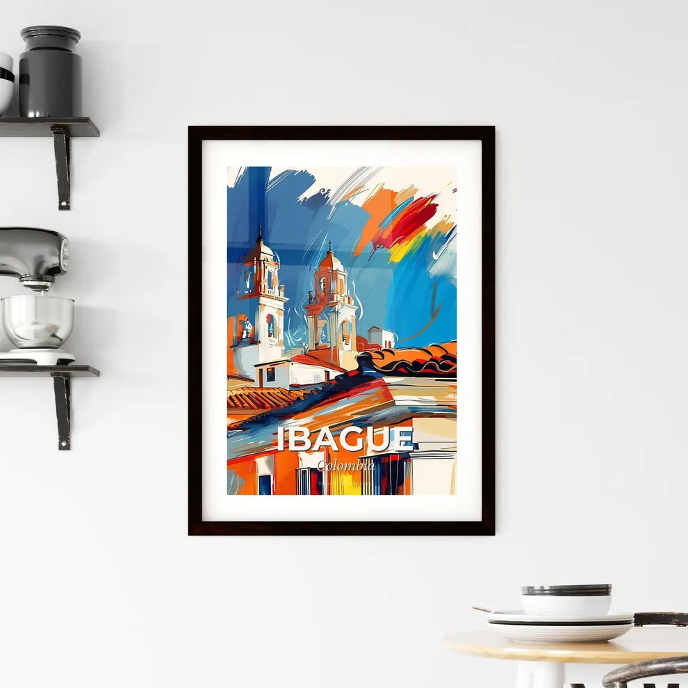 Vibrant Ibague, Colombia Framed Print
