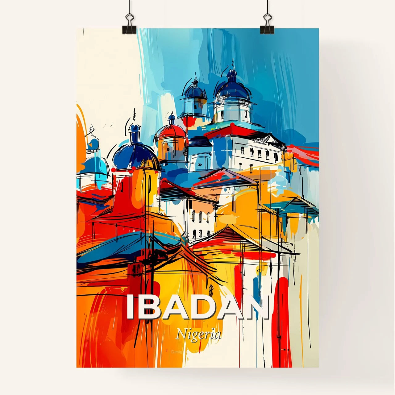 Vibrant Ibadan, Nigeria Poster