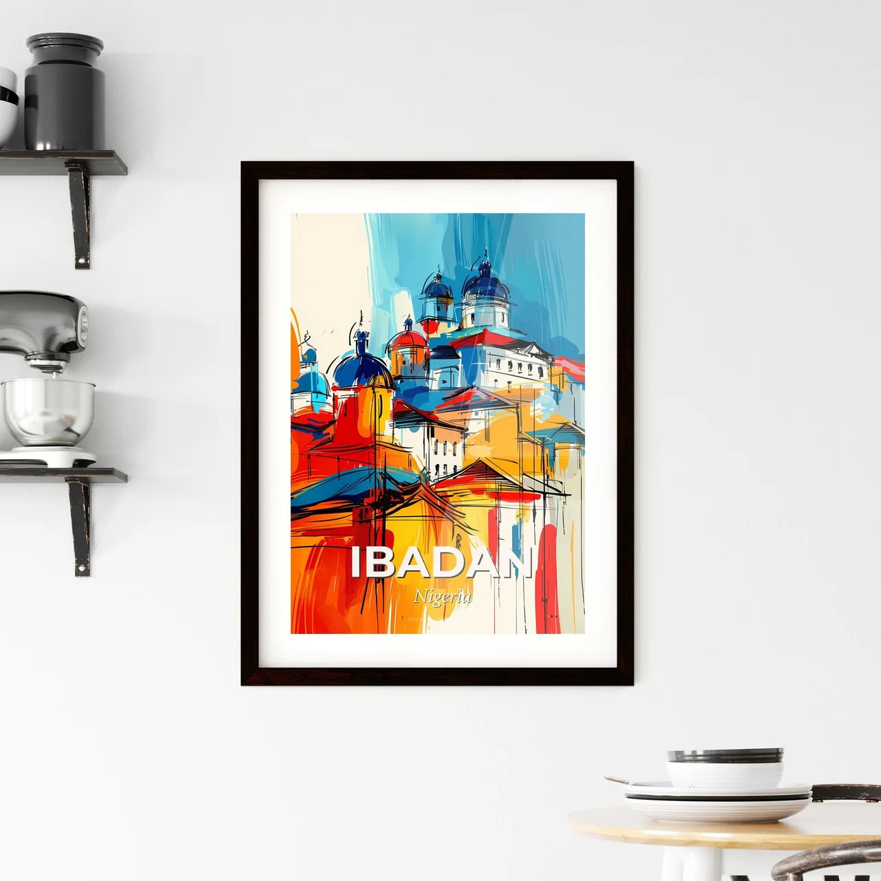 Vibrant Ibadan, Nigeria Framed Print