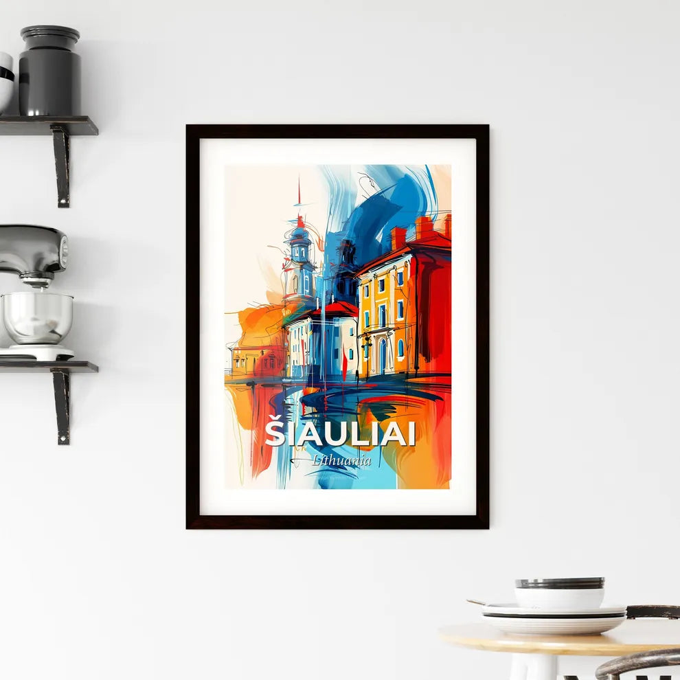 Vibrant Šiauliai, Lithuania Framed Print