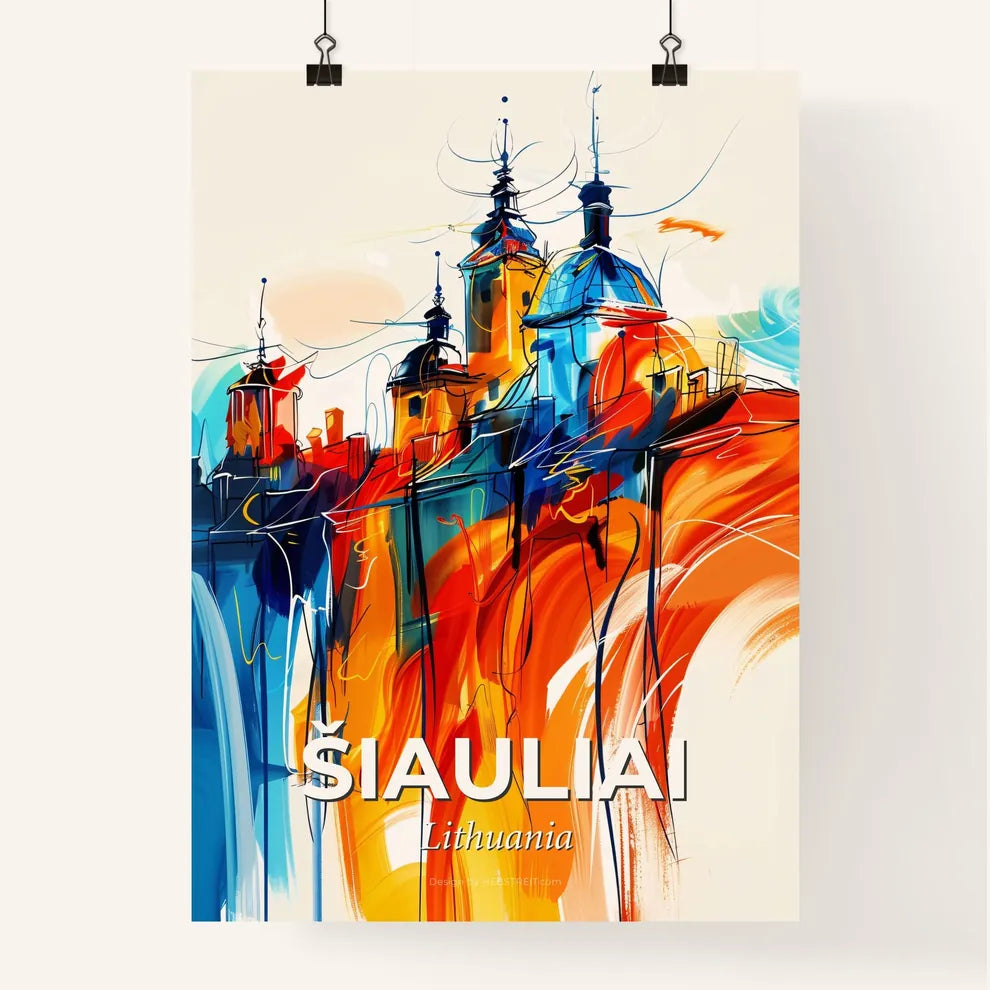 Vibrant Šiauliai, Lithuania Poster
