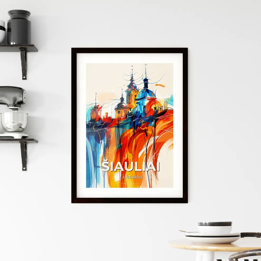 Vibrant Šiauliai, Lithuania Framed Print