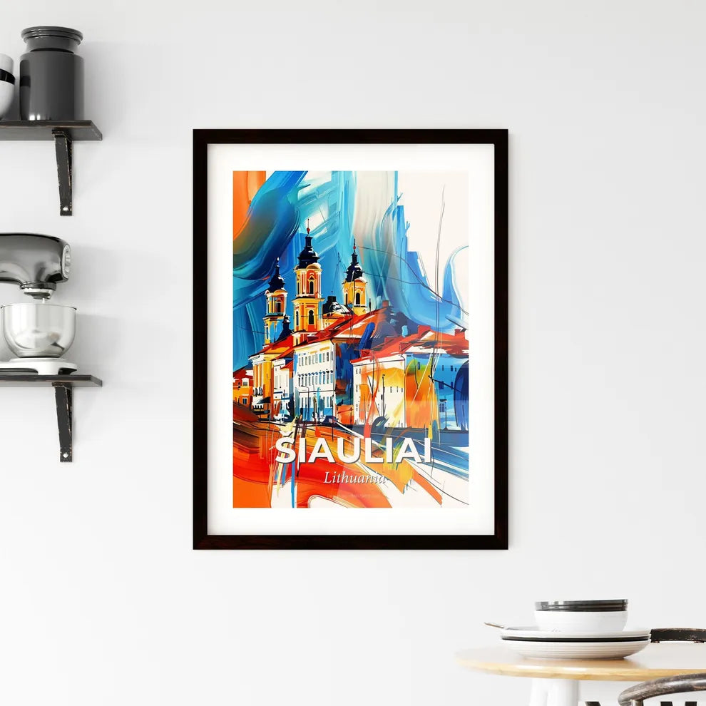 Vibrant Šiauliai, Lithuania Framed Print
