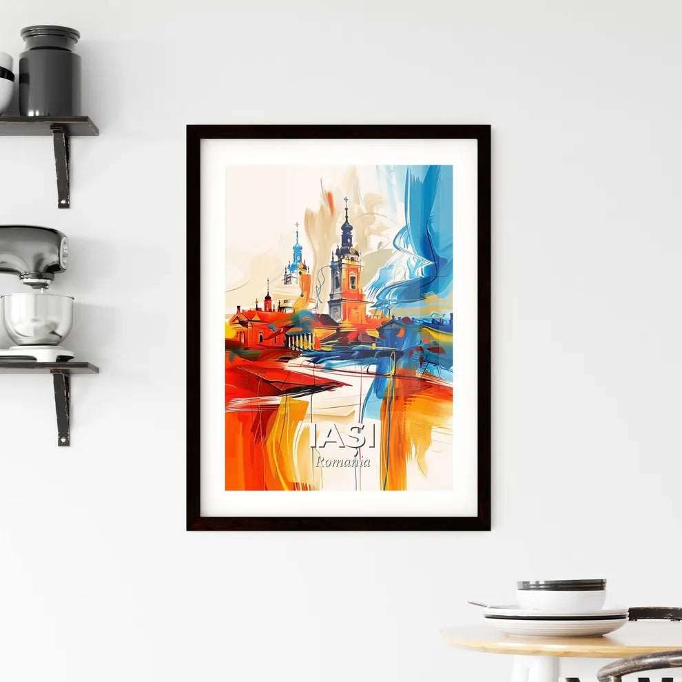 Vibrant Iași, Romania Framed Print
