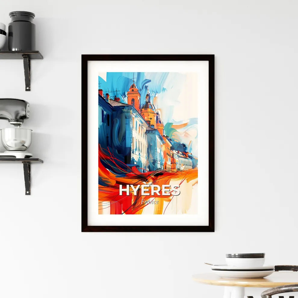 Vibrant Hyères, France Framed Print