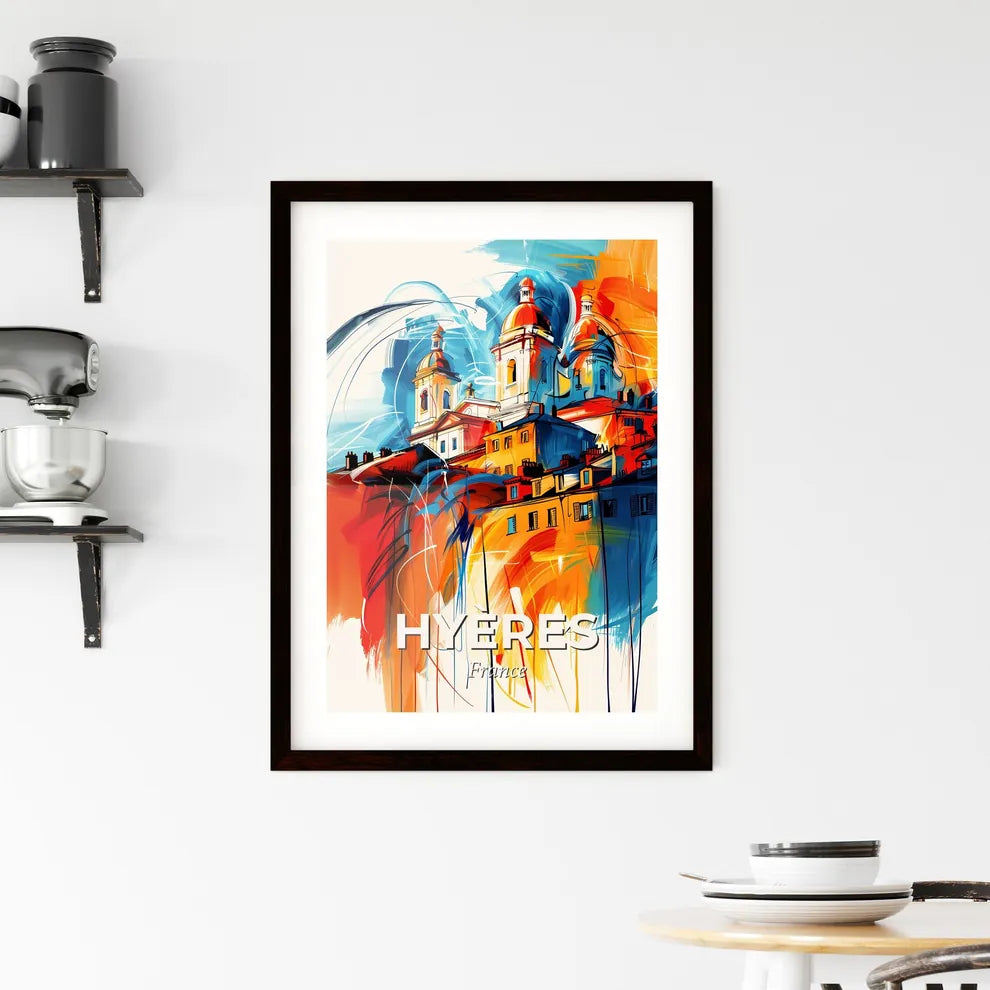 Vibrant Hyères, France Framed Print