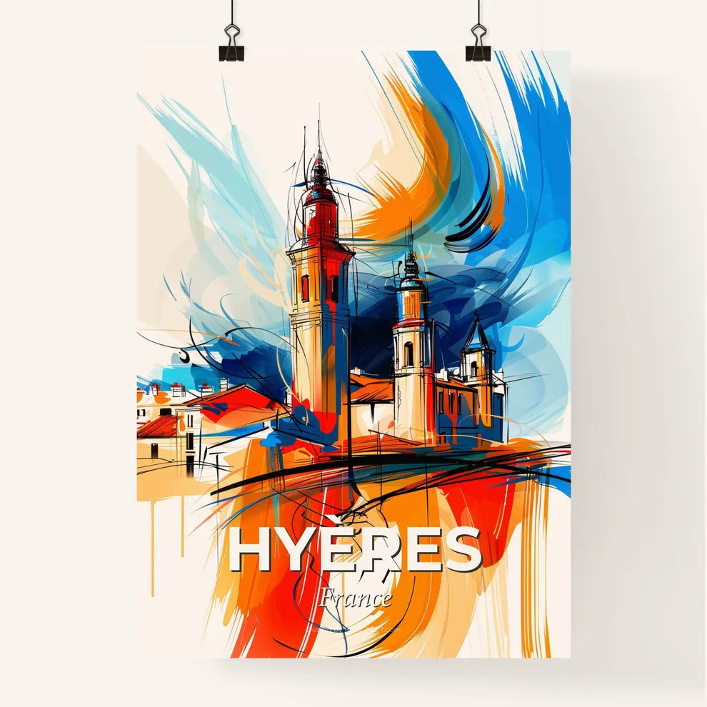 Vibrant Hyères, France Poster