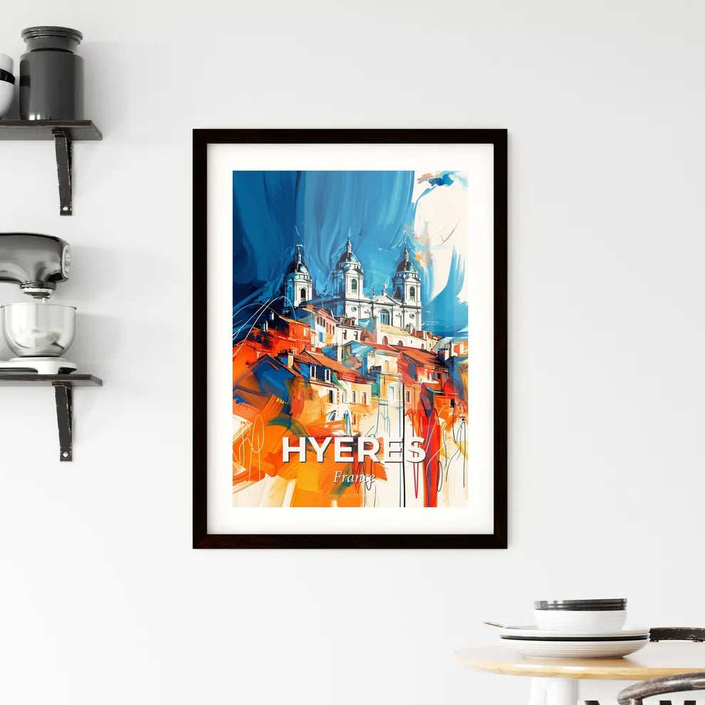 Vibrant Hyères, France Framed Print