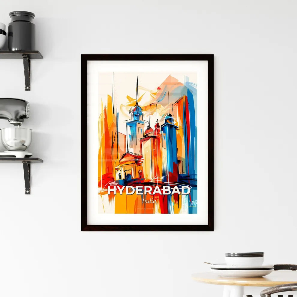 Vibrant Hyderabad, India Framed Print