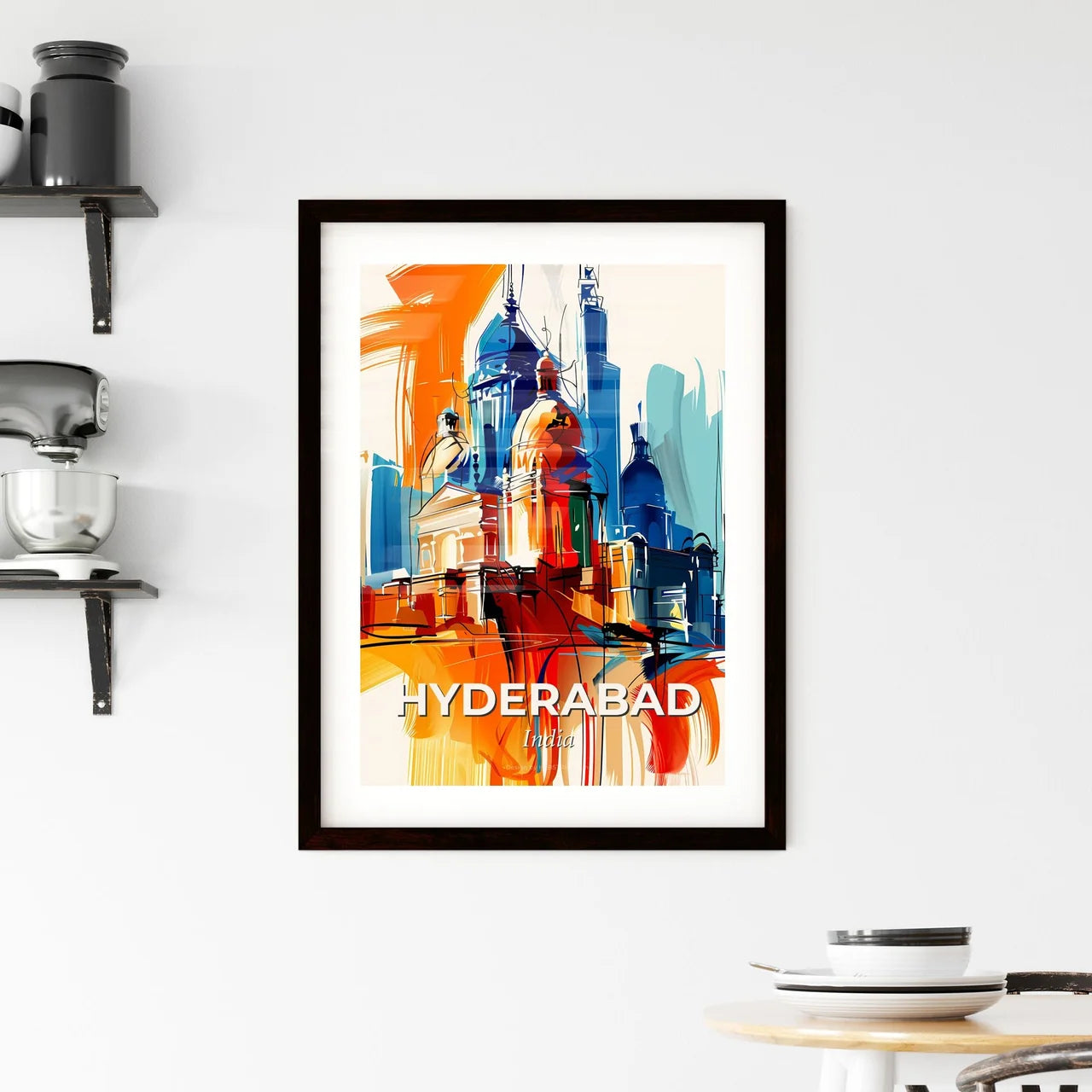 Vibrant Hyderabad, India Framed Print