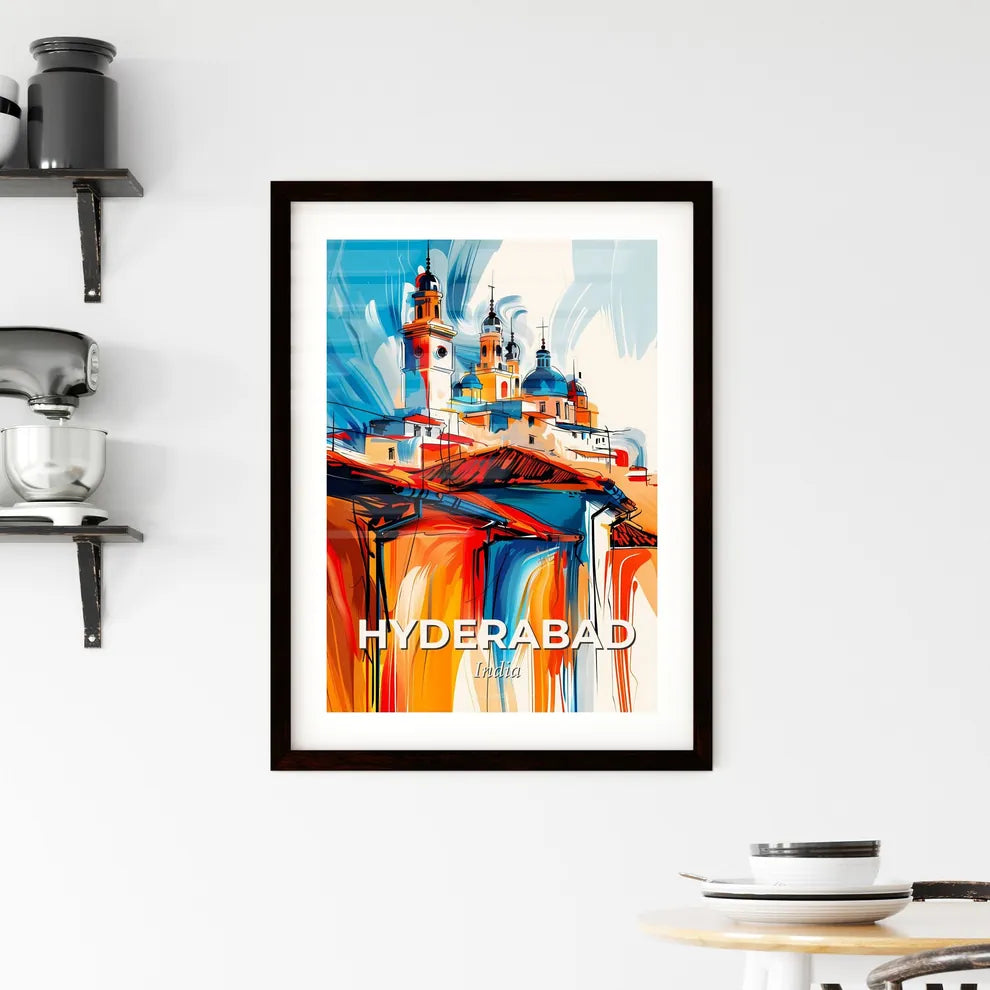 Vibrant Hyderabad, India Framed Print