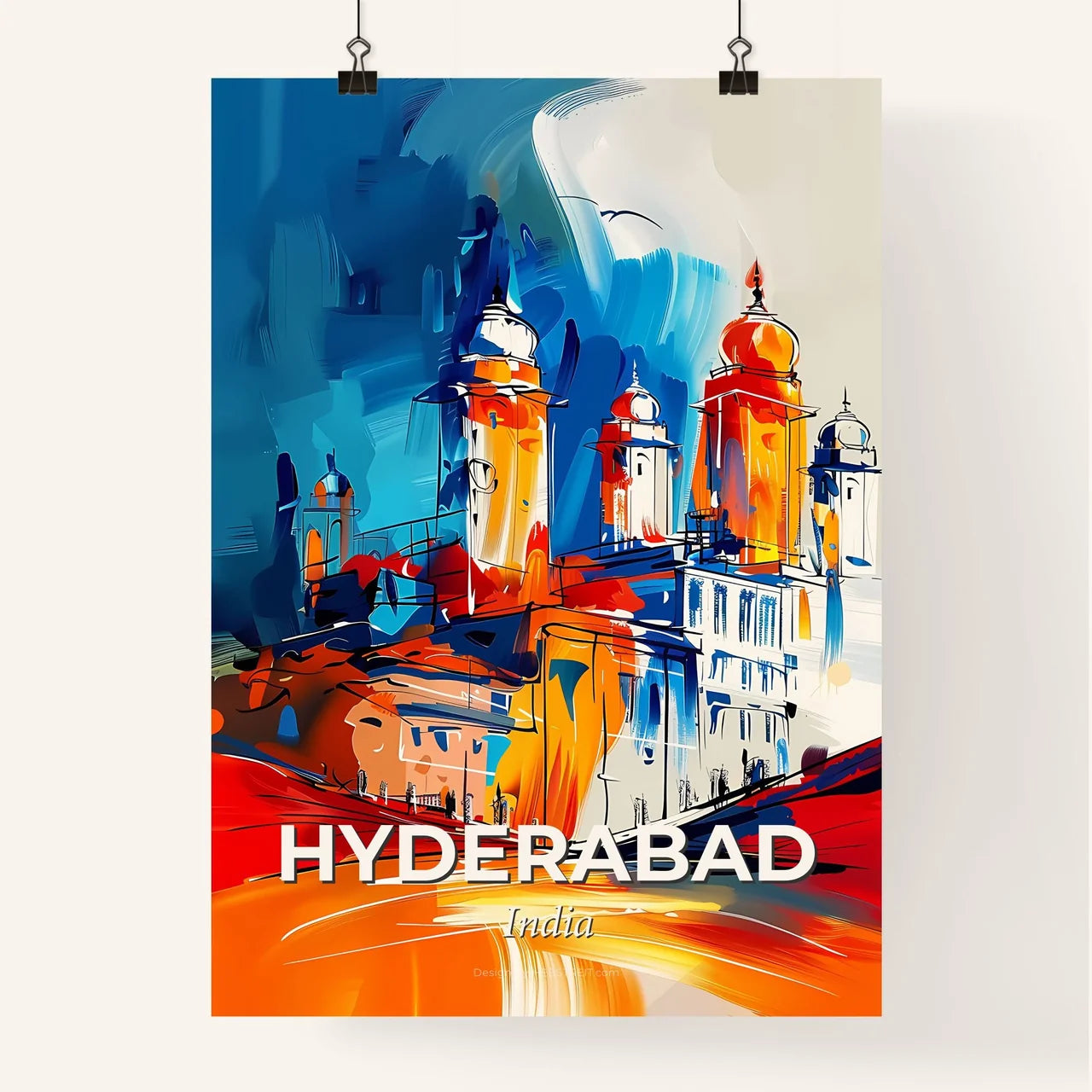 Vibrant Hyderabad, India Poster