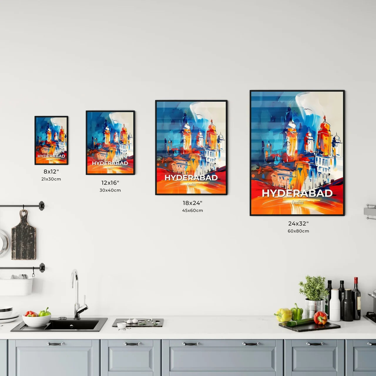 Vibrant Hyderabad, India Kitchen Art