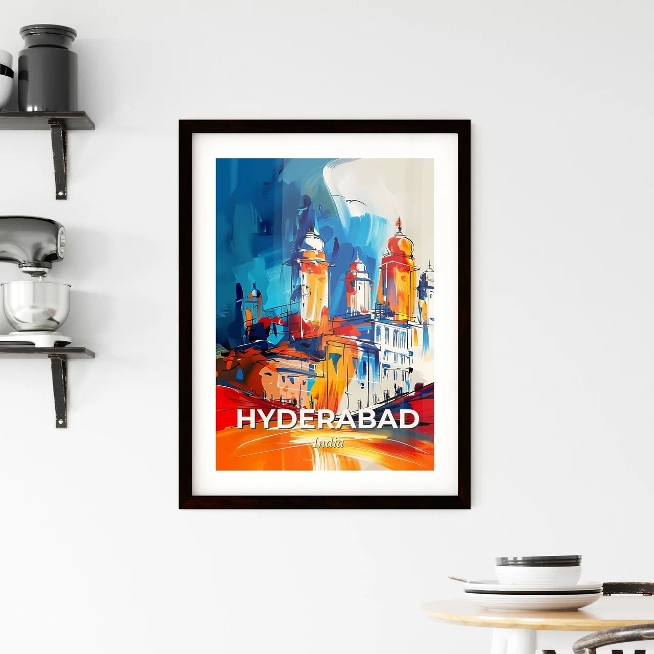 Vibrant Hyderabad, India Framed Print