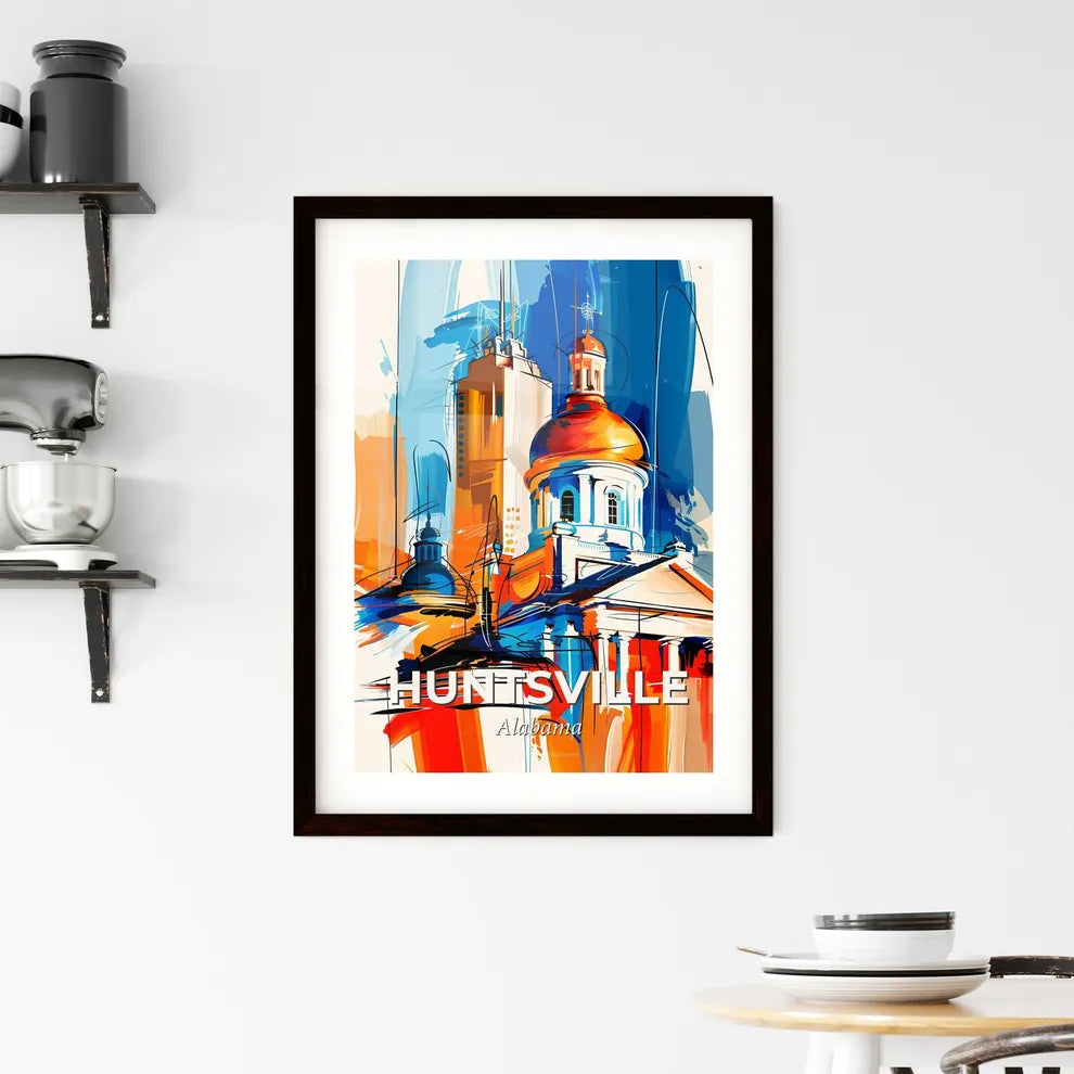 Vibrant Huntsville, Alabama Framed Print