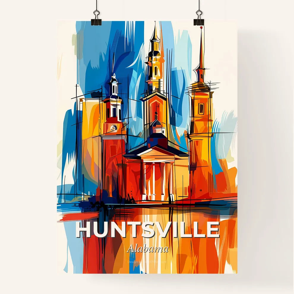 Vibrant Huntsville, Alabama Poster