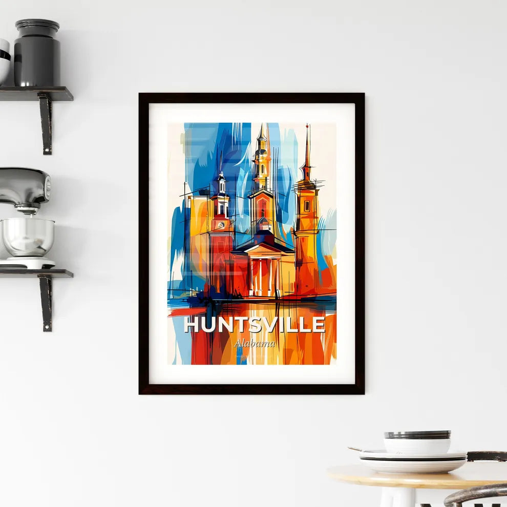 Vibrant Huntsville, Alabama Framed Print