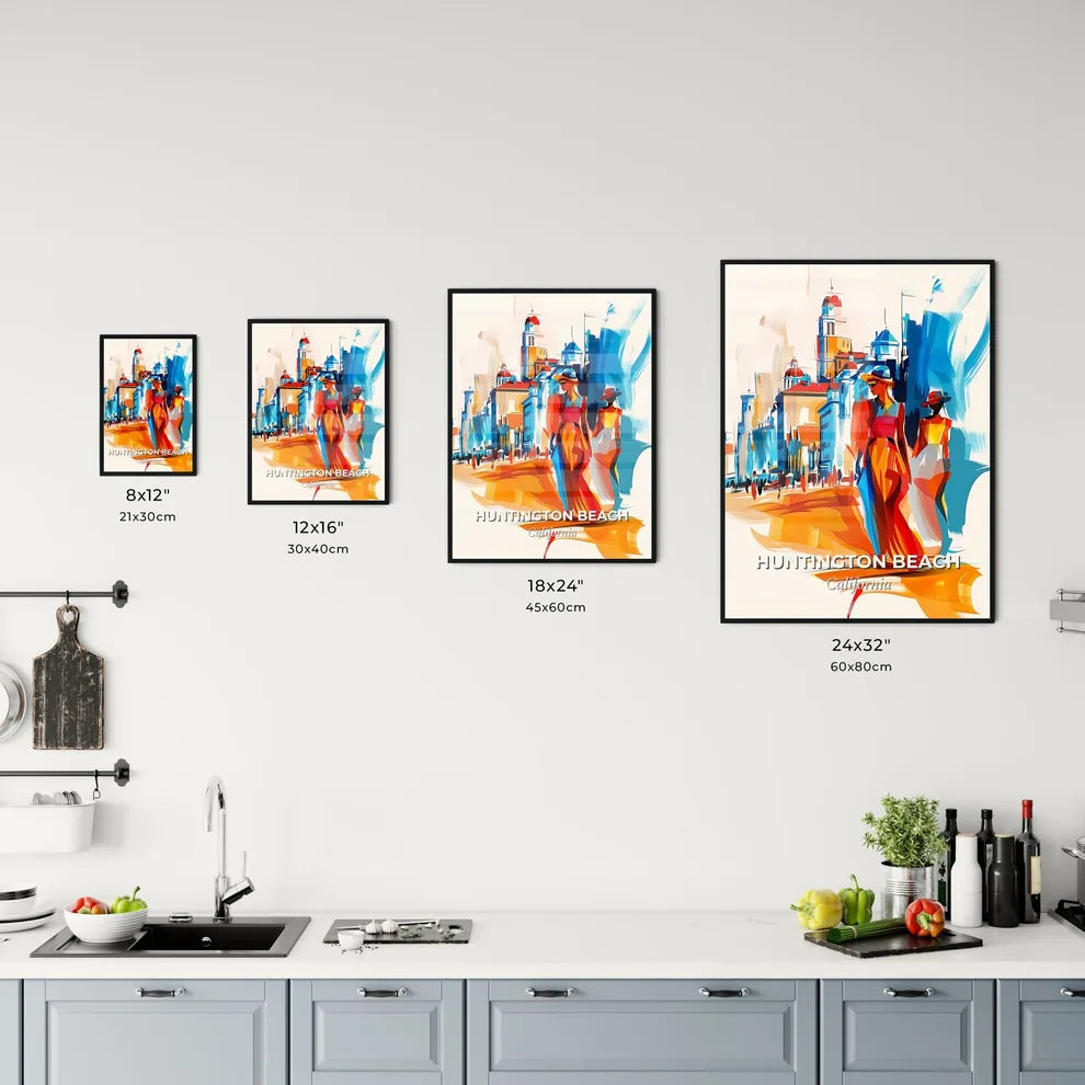Vibrant Huntington Beach, California Kitchen Art