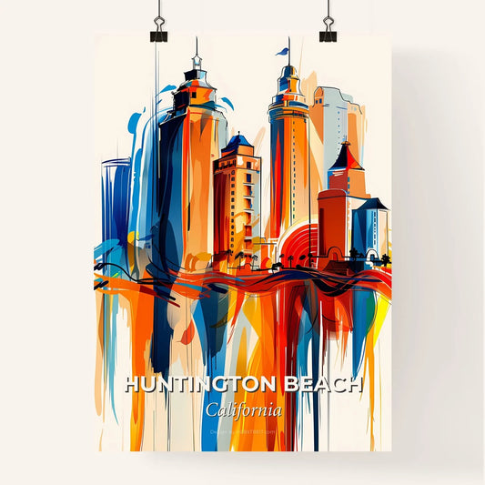 Vibrant Huntington Beach, California Poster