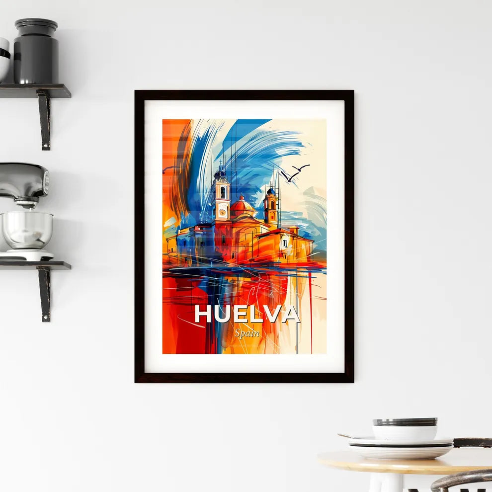 Vibrant Huelva, Spain Framed Print