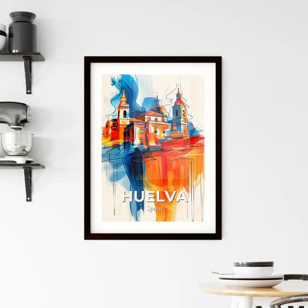 Vibrant Huelva, Spain Framed Print