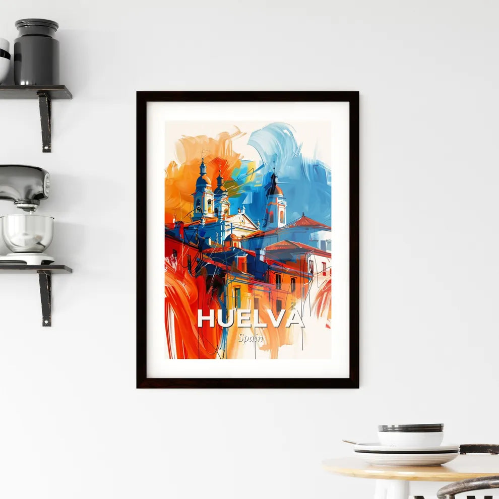 Vibrant Huelva, Spain Framed Print