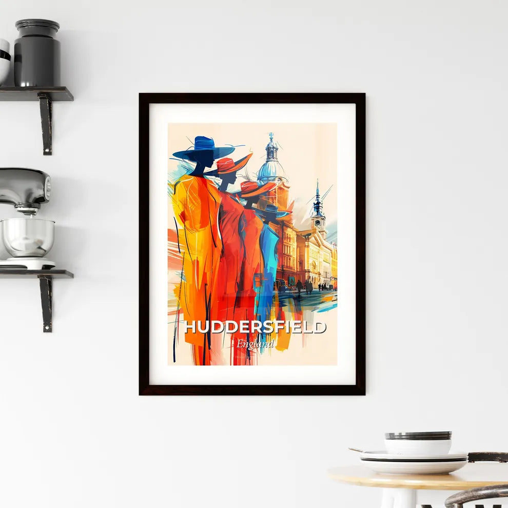 Vibrant Huddersfield, England Framed Print