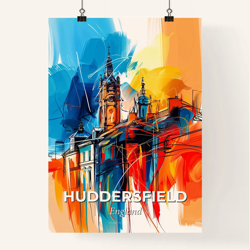 Vibrant Huddersfield, England Poster