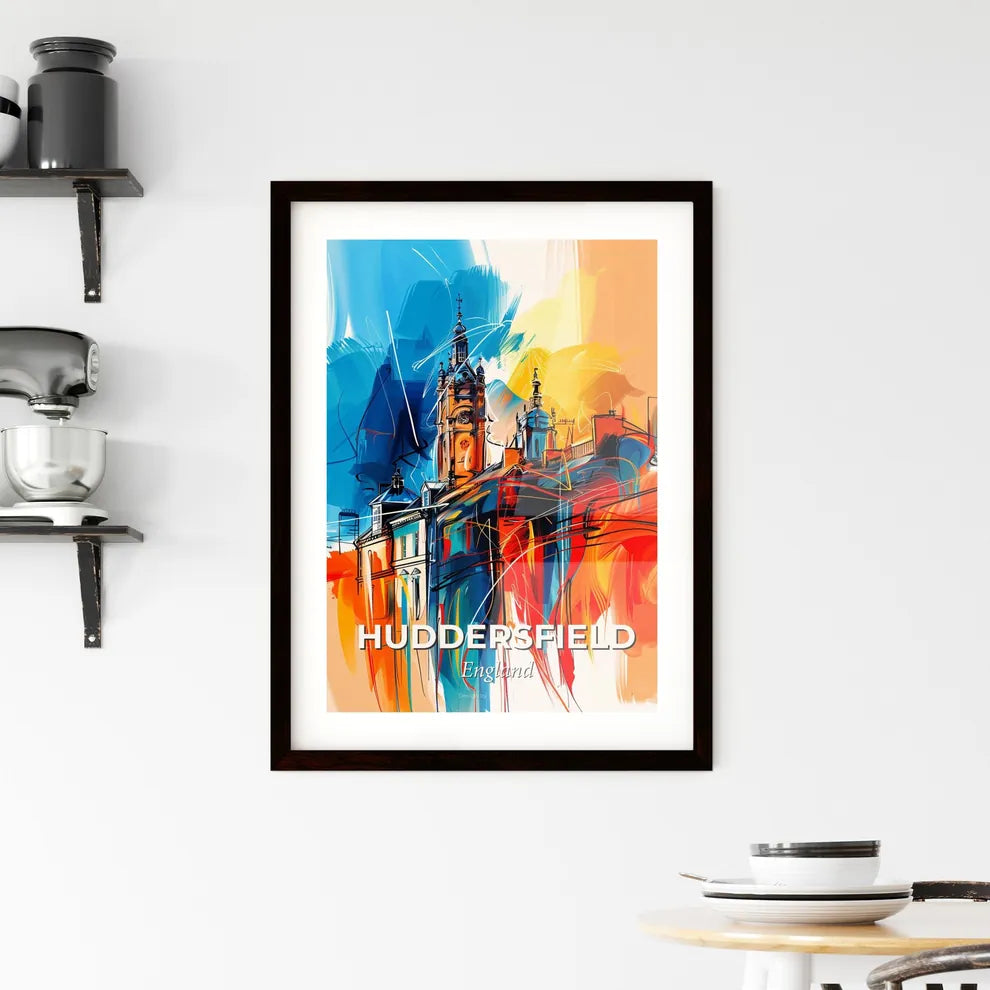 Vibrant Huddersfield, England Framed Print