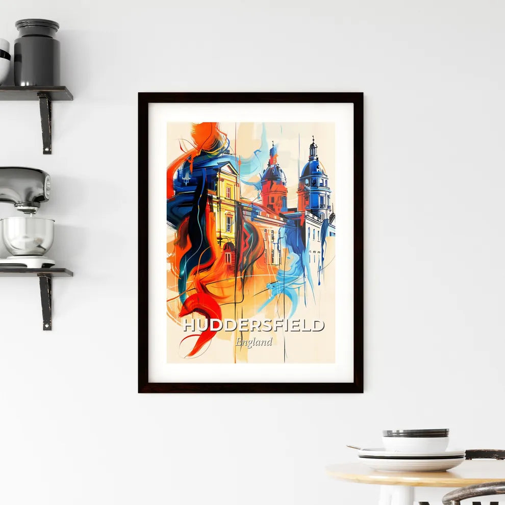 Vibrant Huddersfield, England Framed Print