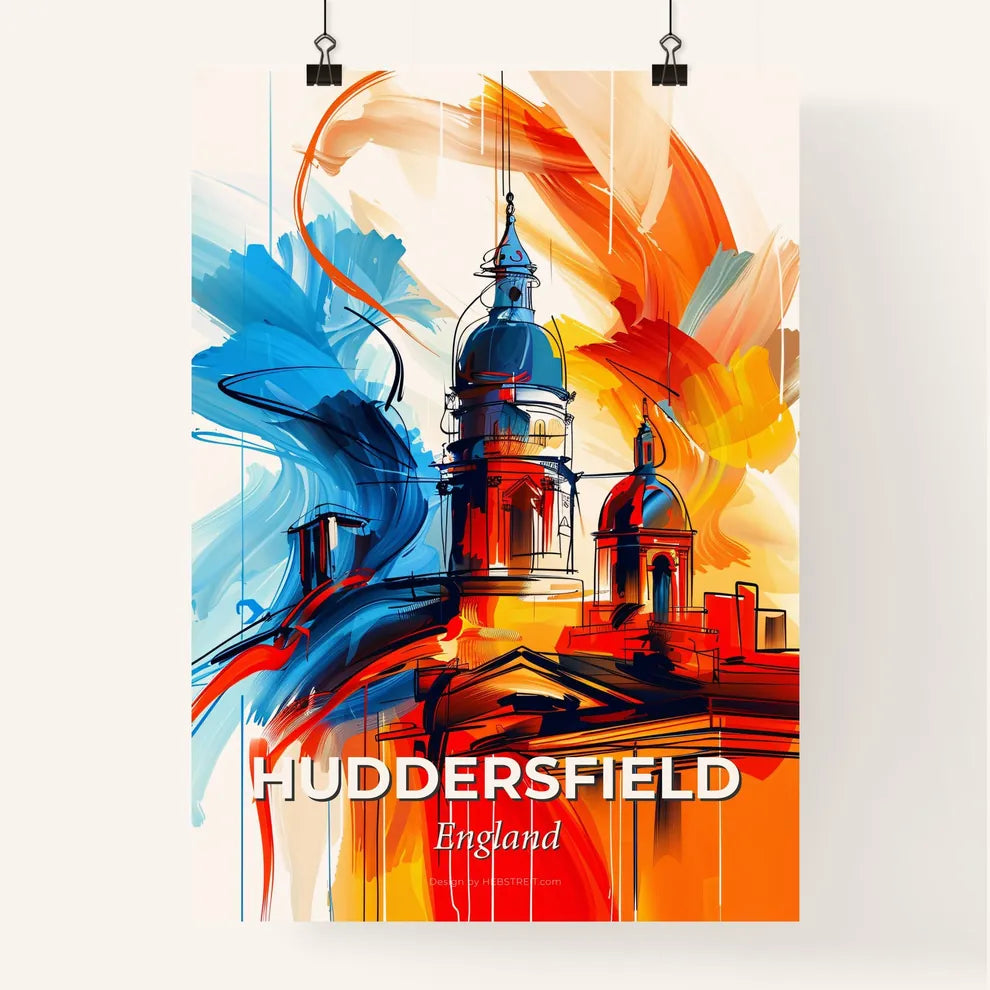 Vibrant Huddersfield, England Poster