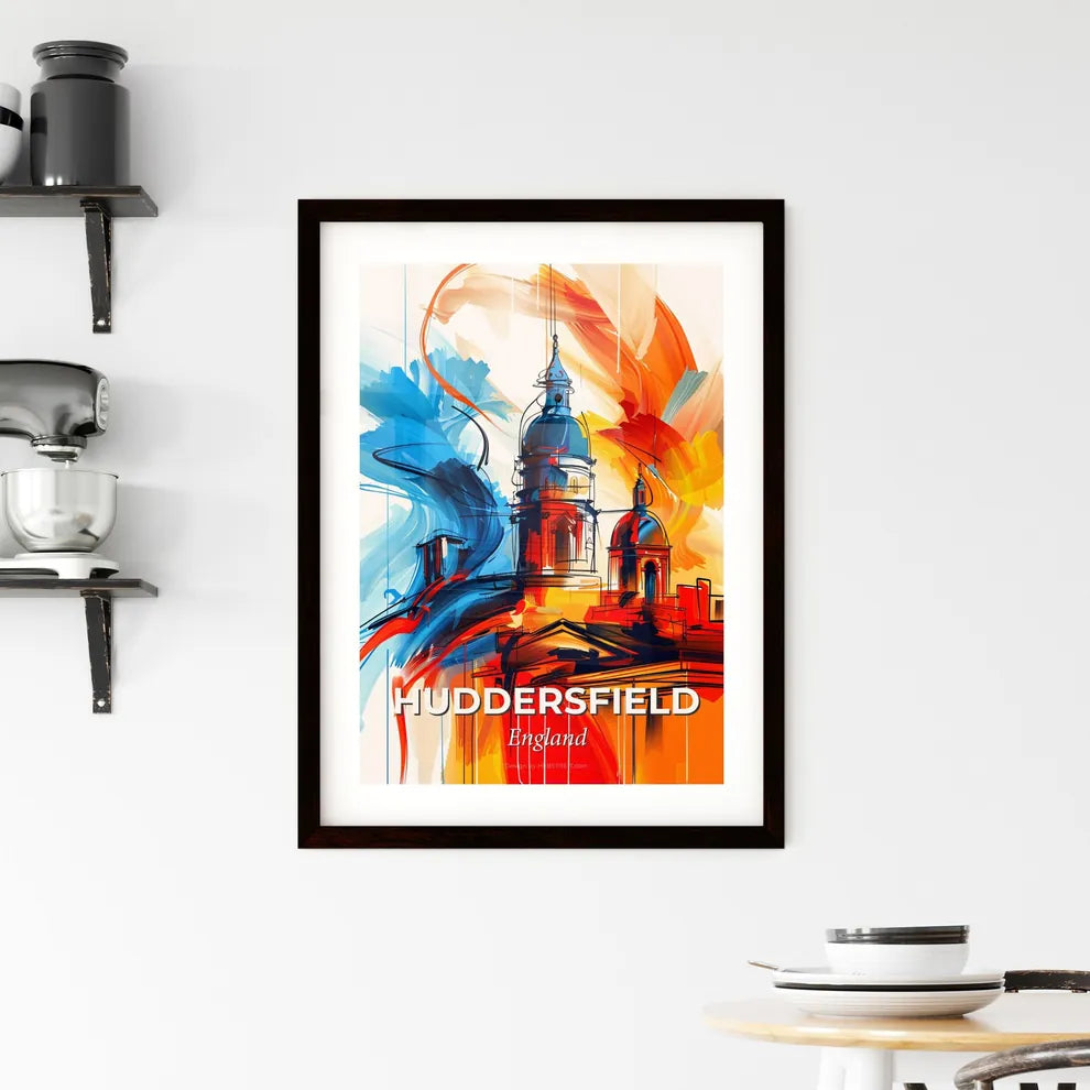 Vibrant Huddersfield, England Framed Print