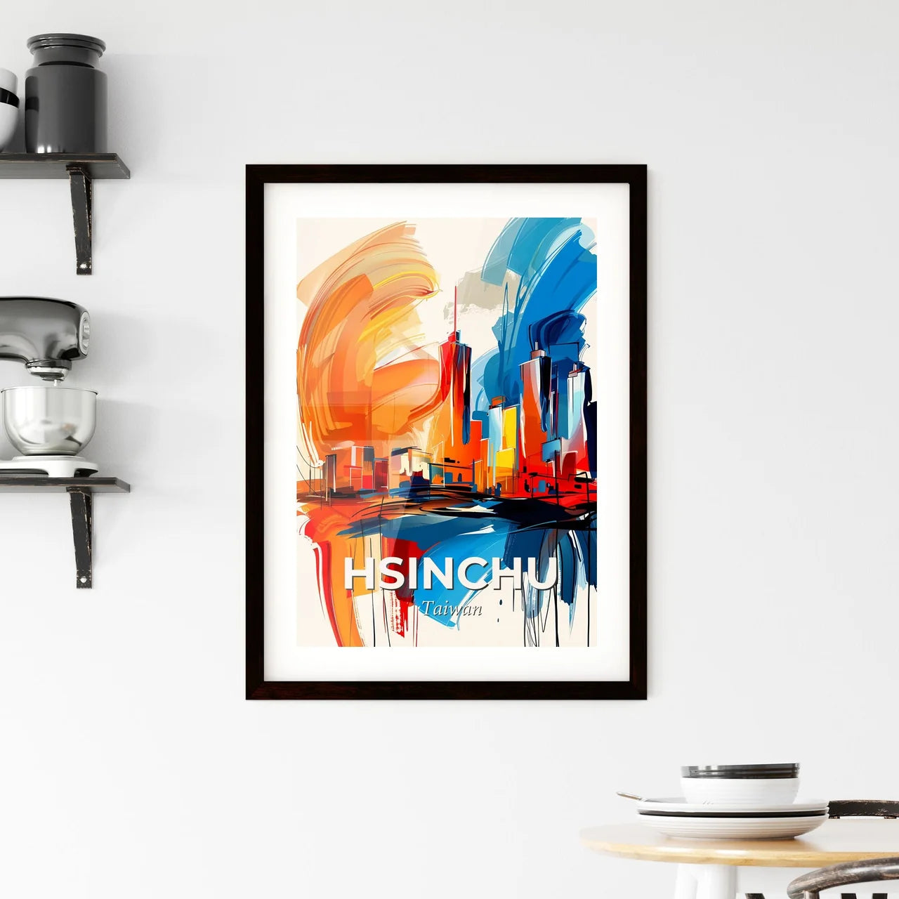 Vibrant Hsinchu, Taiwan Framed Print