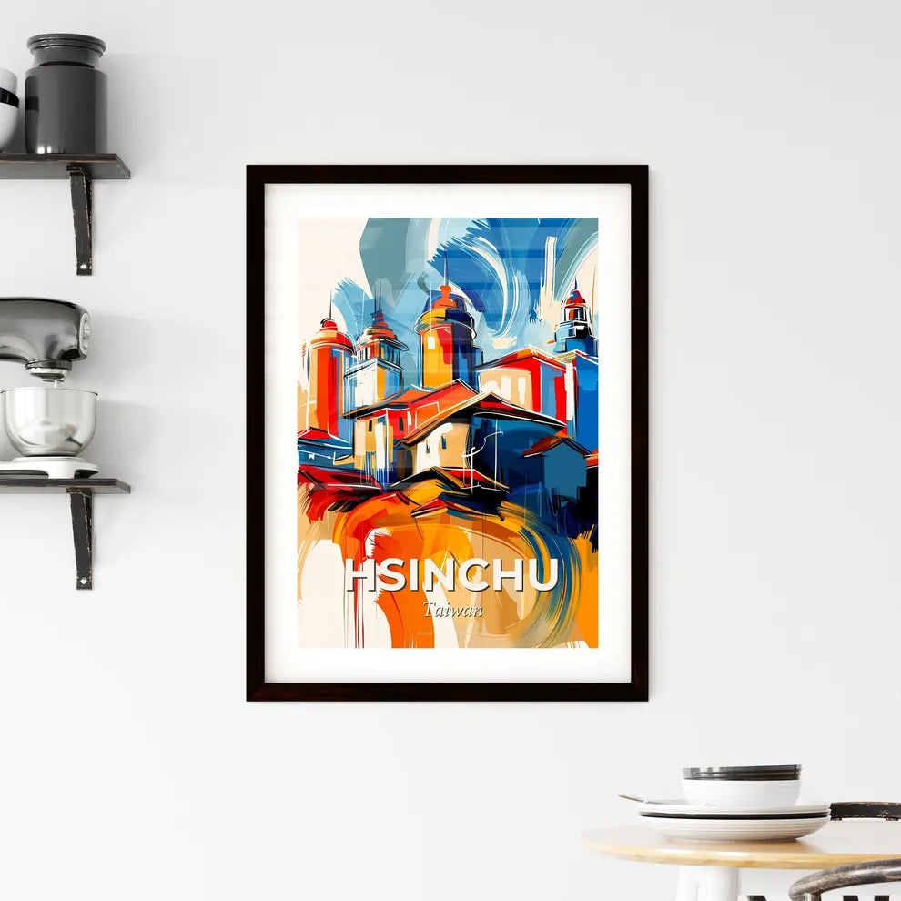 Vibrant Hsinchu, Taiwan Framed Print