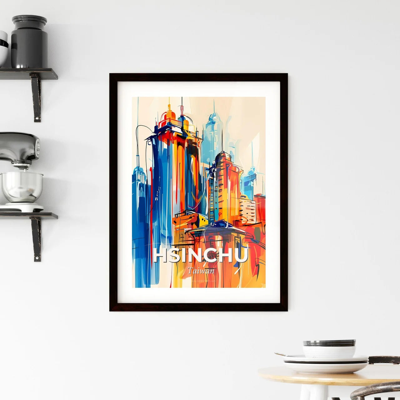 Vibrant Hsinchu, Taiwan Framed Print